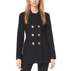 Classic Black Pea Coat! Michael Kors